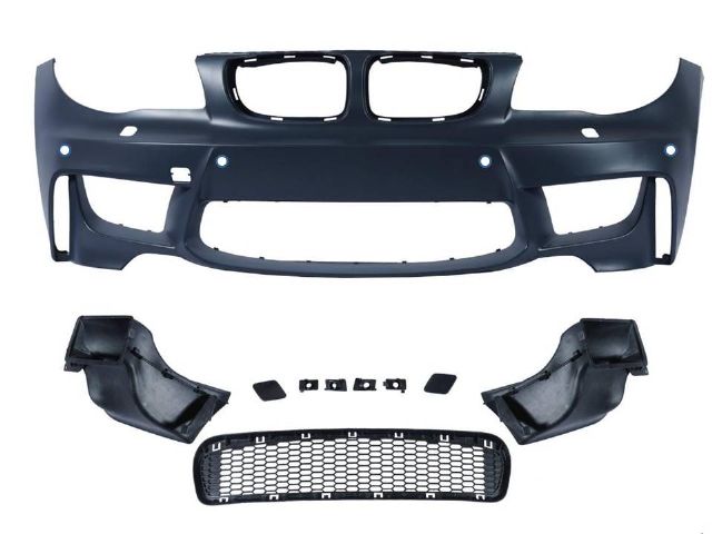 BMW 1 SERIES E82 Couple M1 FRONT BUMPER ASS'Y W/ WASHER HOLE W/ PDC AIRDUCT前保總成有雨有雷